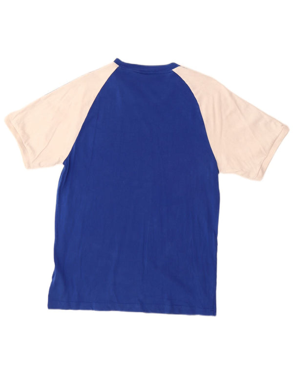 Adidas Męska koszulka Top Medium Blue Colorblock Cotton