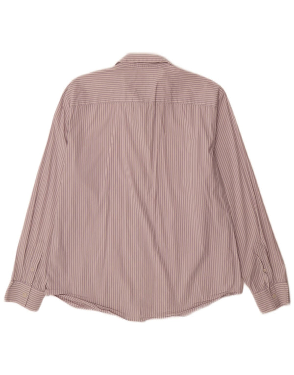 Koszula męska Calvin Klein Slim Fit XL, fioletowa, bawełniana w prążki