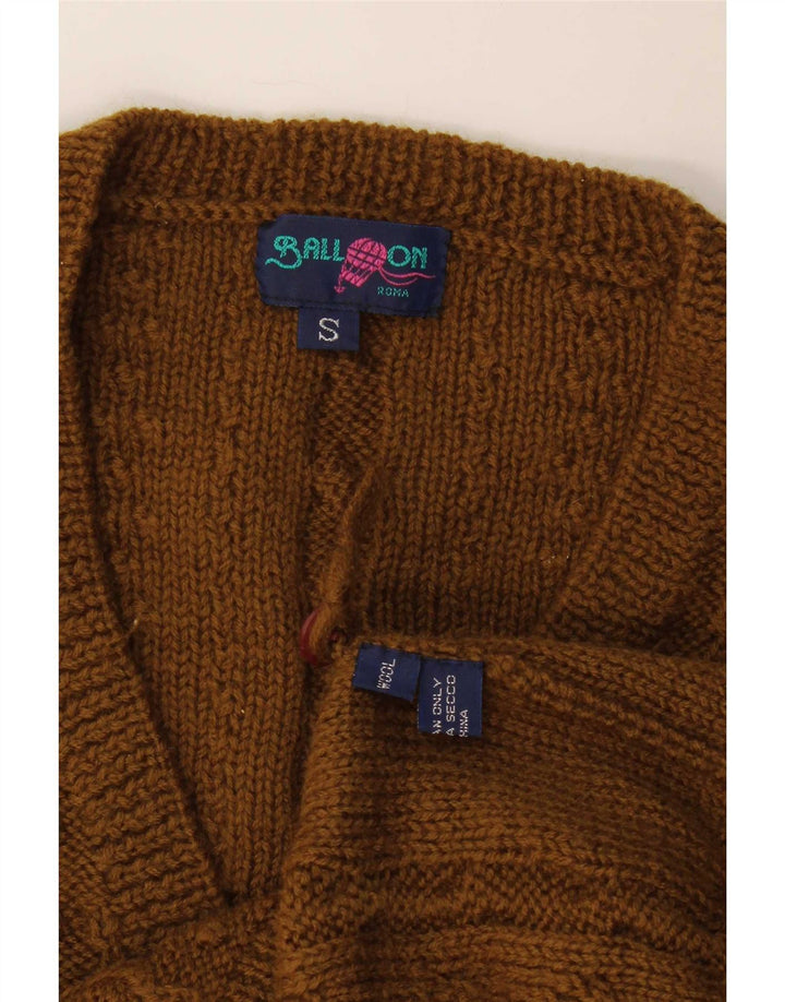 Sweter damski w kształcie balonu, UK 10, mała wełna khaki
