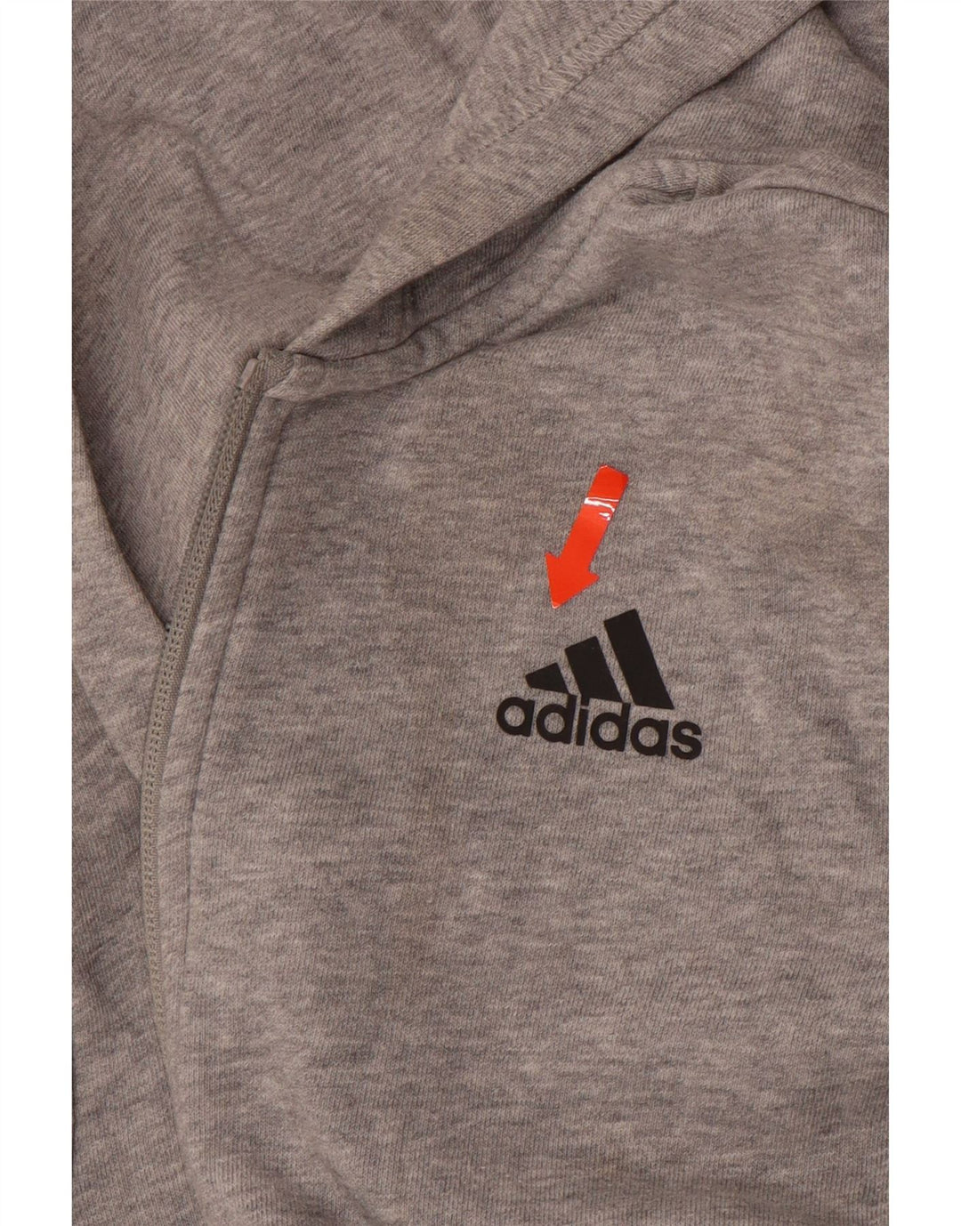 Chłopięcy sweter ADIDAS z kapturem i zamkiem, 11-12 lat, szary