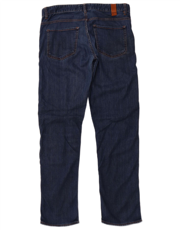 Damskie jeansy slim HUGO BOSS W33 L32 Niebieskie bawełniane