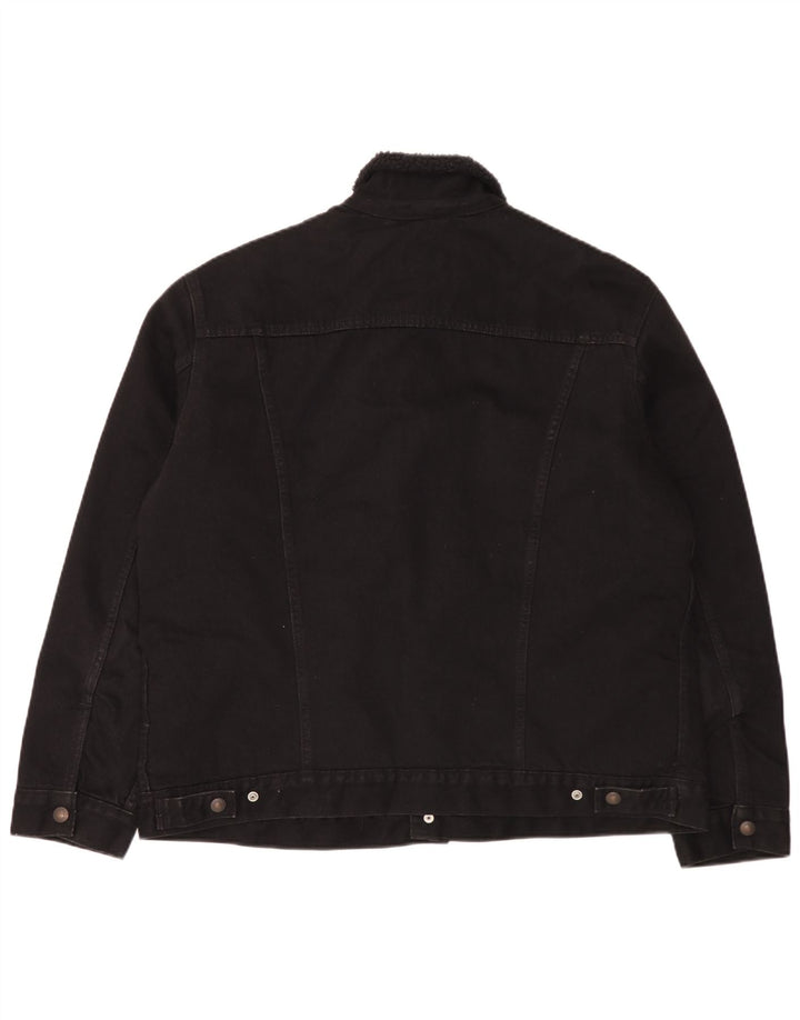 Męska kurtka dżinsowa Levi's UK 42 XL, czarna bawełna
