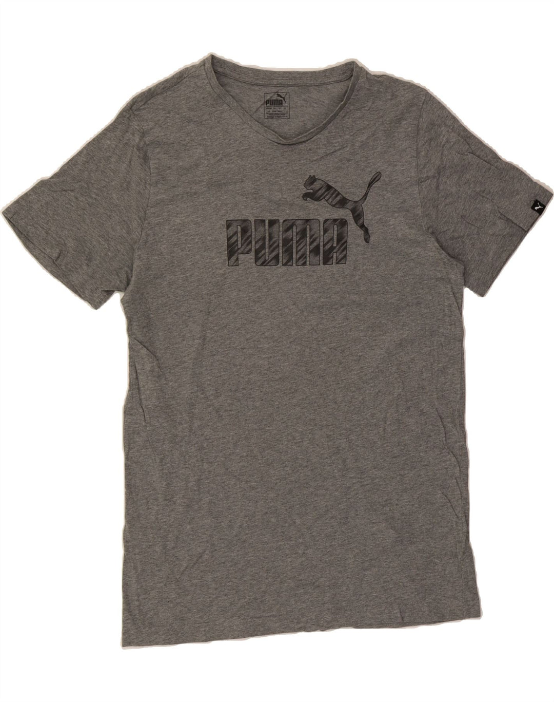 PUMA Mens Graphic T-Shirt Top Large Grey Cotton Vintage Puma and Second-Hand Puma from Messina Hembry 