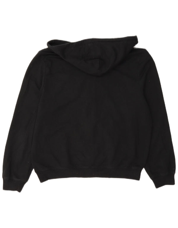 Damski sweter z kapturem i zamkiem Calvin Klein UK 10, mały, czarny, bawełniany