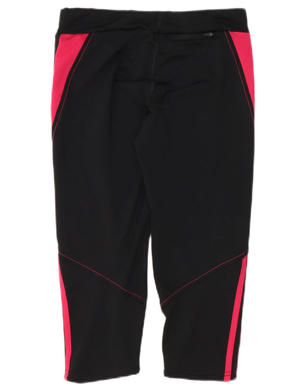 Damskie legginsy Adidas Climalite Capri UK 8/10 Mały czarny blok kolorów