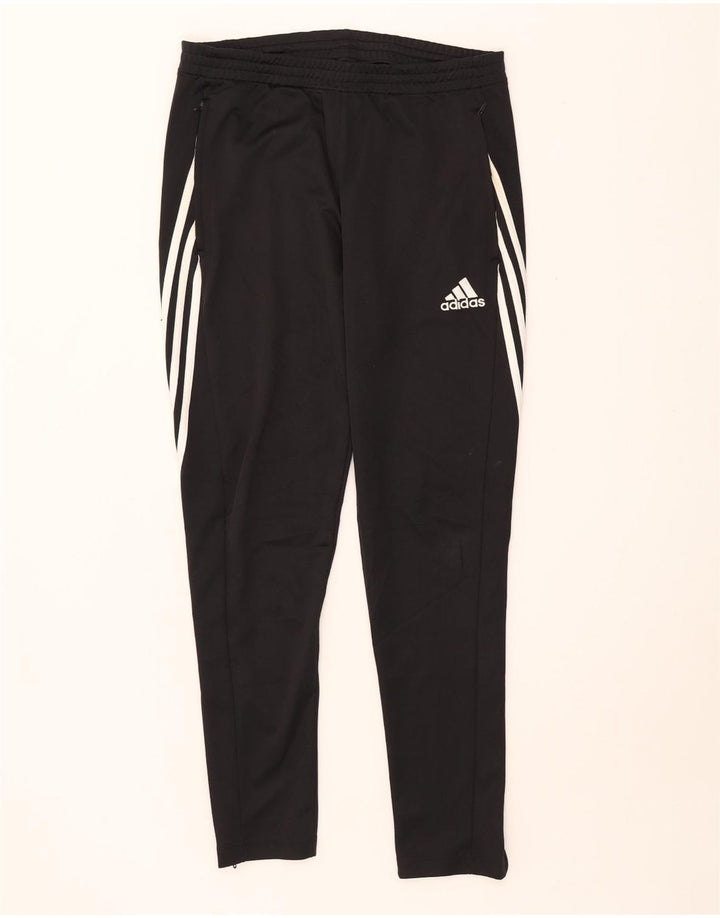 Męskie spodnie ADIDAS Climalite, średni czarny poliester
