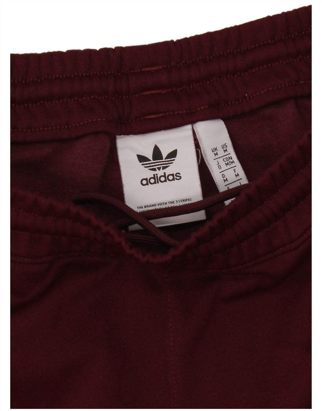 Adidas Męskie spodnie dresowe Joggery Średni bordowy poliester