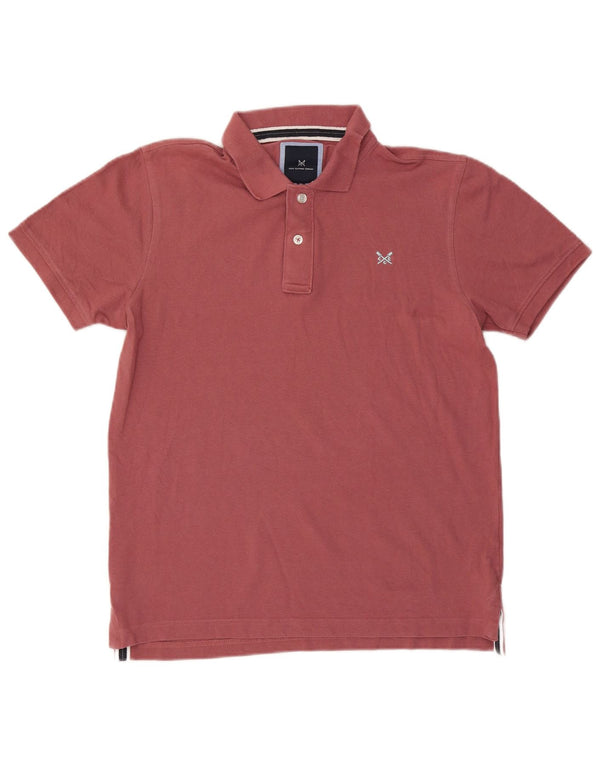 Męska koszulka polo Crew Clothing Średnia bordowa bawełna