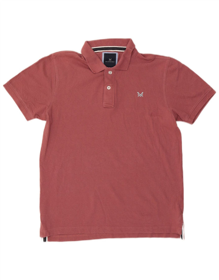 Męska koszulka polo Crew Clothing Średnia bordowa bawełna