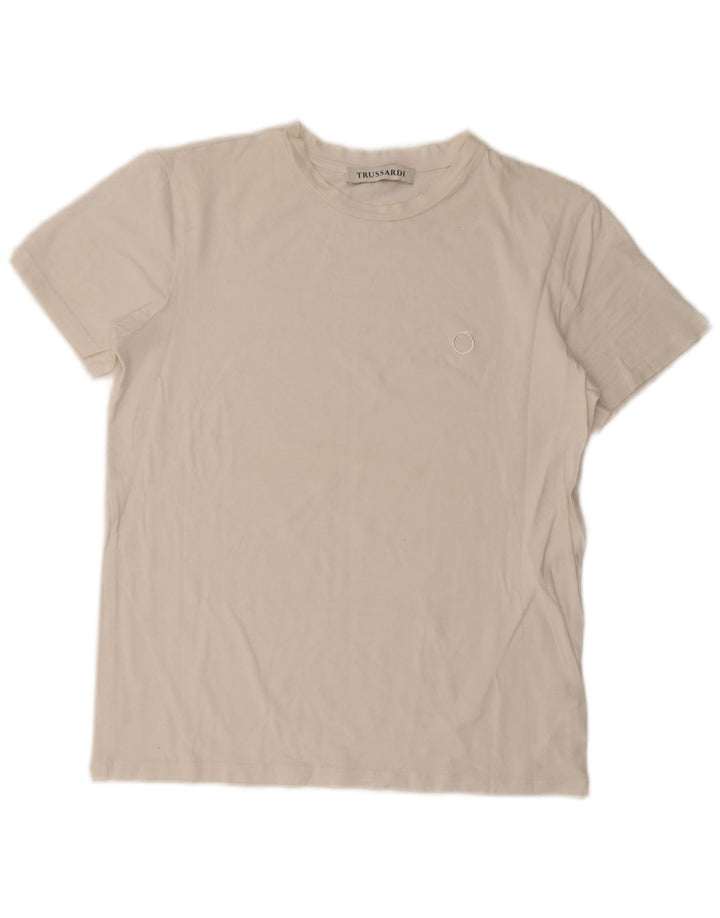 T-shirt damski Trussardi Top UK 14, duży, biały