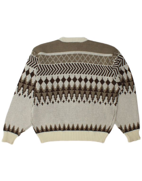 Sweter męski C&A z okrągłym dekoltem IT 56/58 XL, wielokolorowy Fair Isle