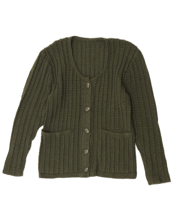 Sweter damski w stylu vintage, UK 14, średni zielony