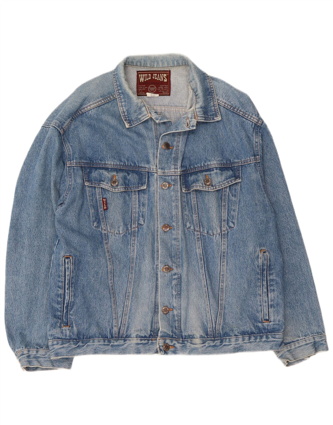 Męska kurtka dżinsowa Wild Jeans UK 42 XL Niebieska bawełna