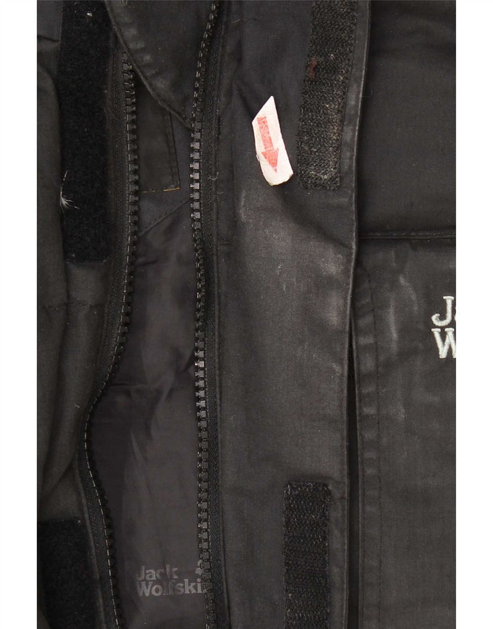 Męska ocieplana kurtka z kapturem Jack Wolfskin UK 36/38 Średni czarny poliester