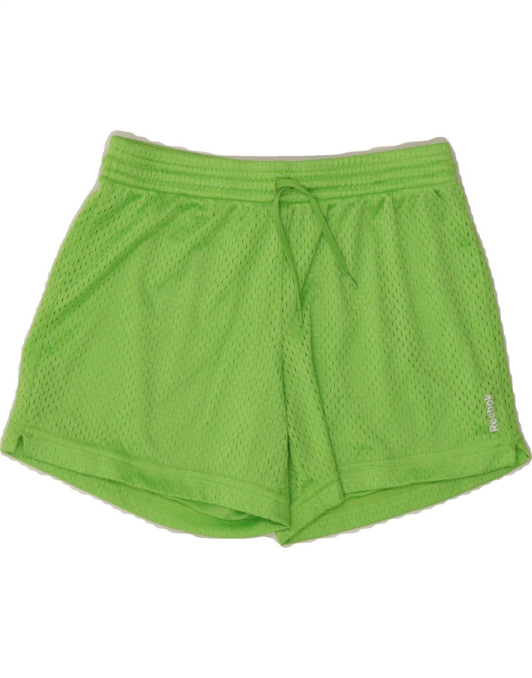 REEBOK Girls Sport Shorts 13-14 Years Medium  Green Polyester Vintage Reebok and Second-Hand Reebok from Messina Hembry 
