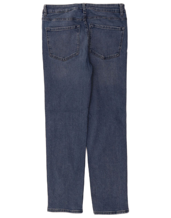 Marks & Spencer Damskie proste dżinsy UK 12 Medium W30 L29 Niebieskie bawełniane