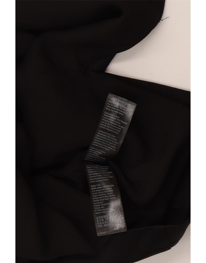 Topshop damska sukienka mini z odkrytymi ramionami UK 10, mała, czarna, poliester