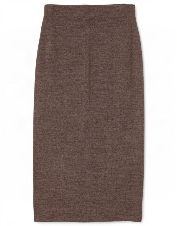 Damska spódnica midi z wysokim stanem Zara, mała W26, brązowa bawełna