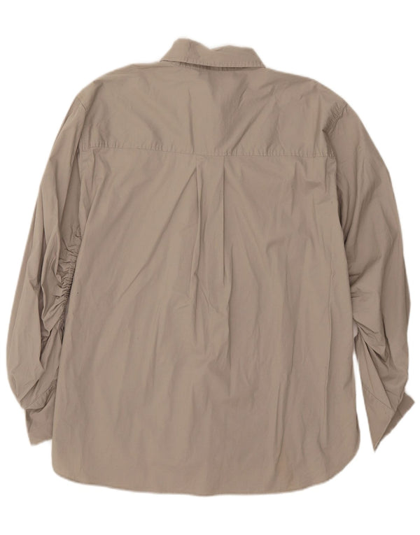 Damska koszula oversize Zara UK 10 Small, szara, bawełniana
