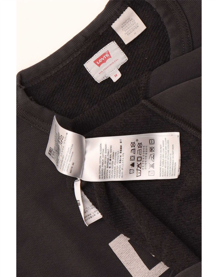 Damska bluza Levi's z grafiką, UK 14, średnia czarna bawełna