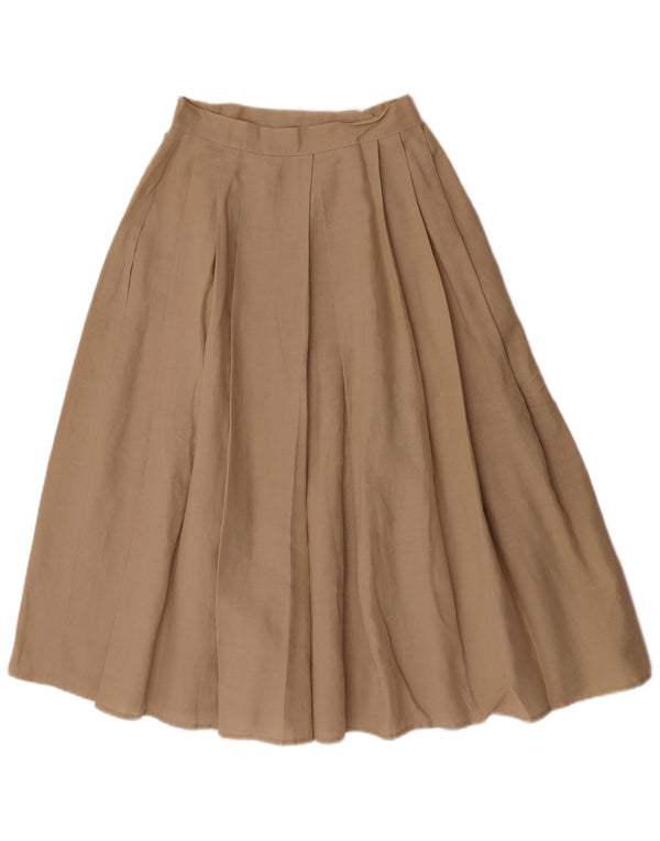 Vintage damska spódnica kopertowa IT 44 Medium W26 beżowa