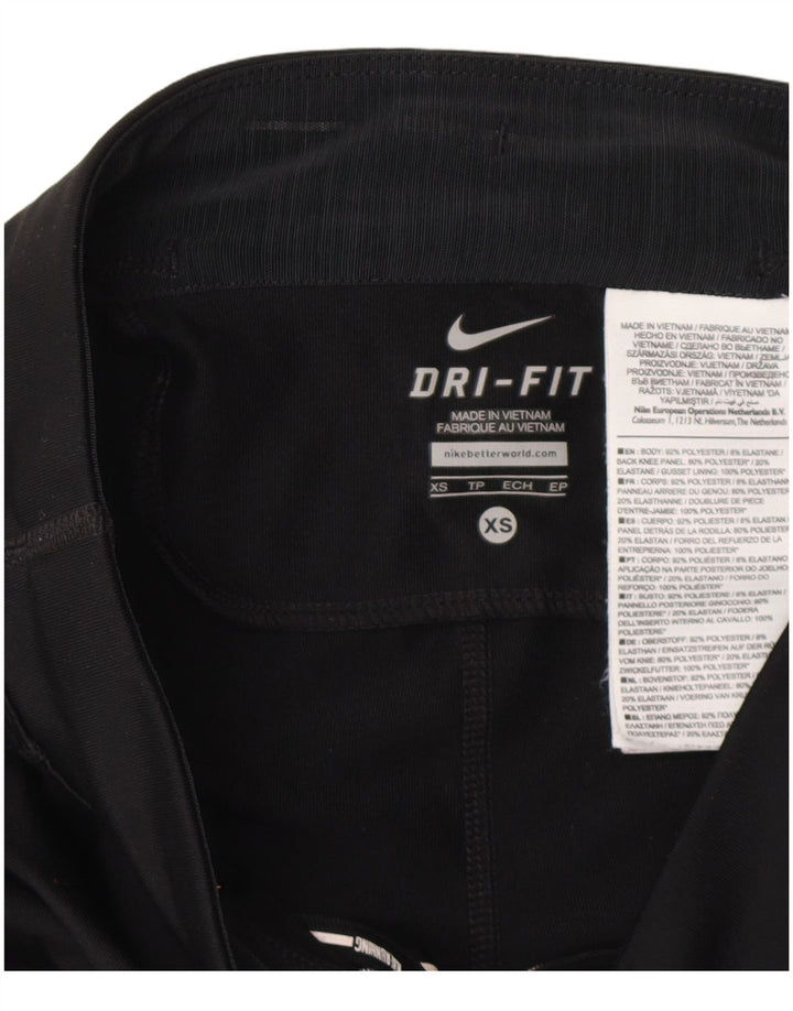 Damskie legginsy Nike Dri Fit UK 6 XS, czarny poliester