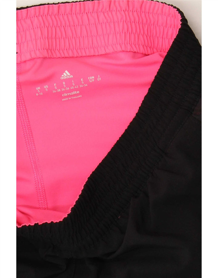 Damskie spodenki sportowe Adidas Climalite UK 8/10, małe, czarne, poliestrowe