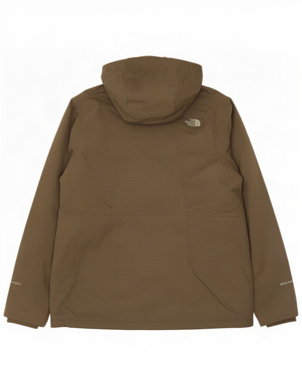 Damska ocieplana kurtka z kapturem The North Face UK 16 Large Khaki Nylon