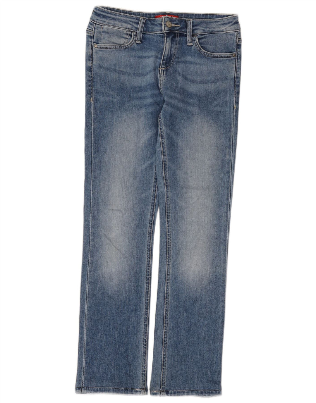 Guess Damskie Proste Dżinsy W27 L28 Niebieskie Bawełniane