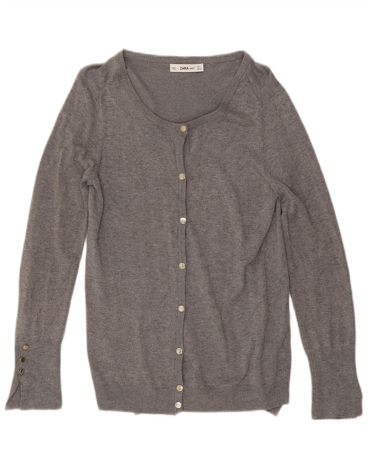 Sweter damski Zara Cardigan UK 14, duży, szary