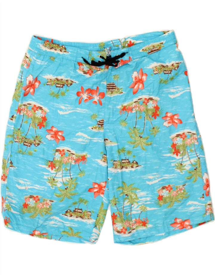 BEYOND Mens Swimming Shorts Large  Blue Polyester Vintage Beyond and Second-Hand Beyond from Messina Hembry 