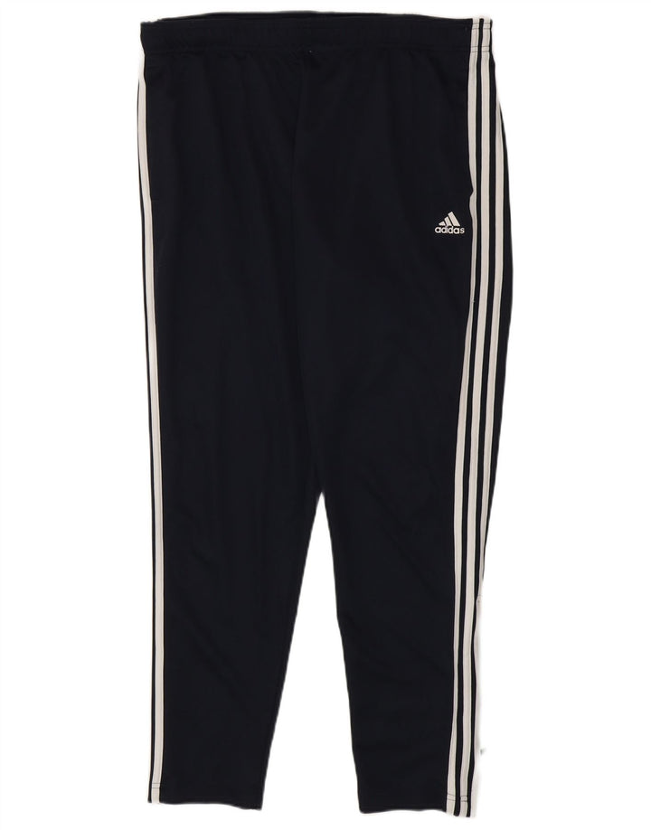 Męskie spodnie dresowe Adidas XL granatowe, poliestrowe