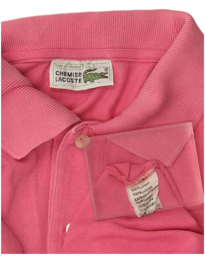 Męska koszulka polo Lacoste, rozmiar 3, mała, różowa, bawełniana