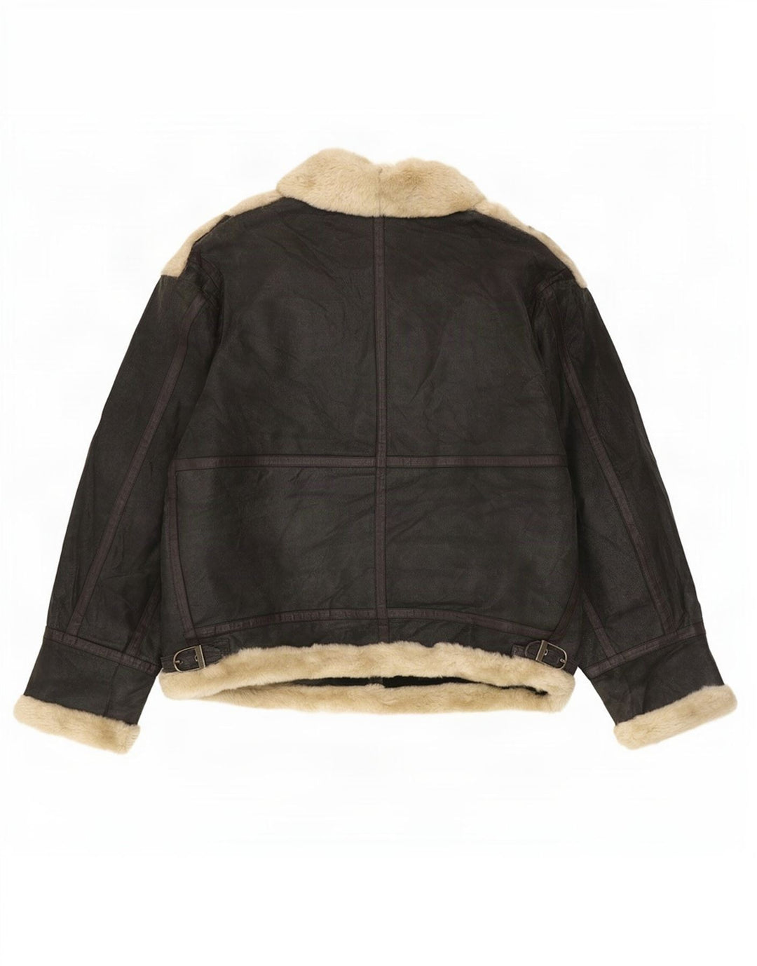 Męska kurtka Shearling Quebec UK 42 XL Czarna skóra