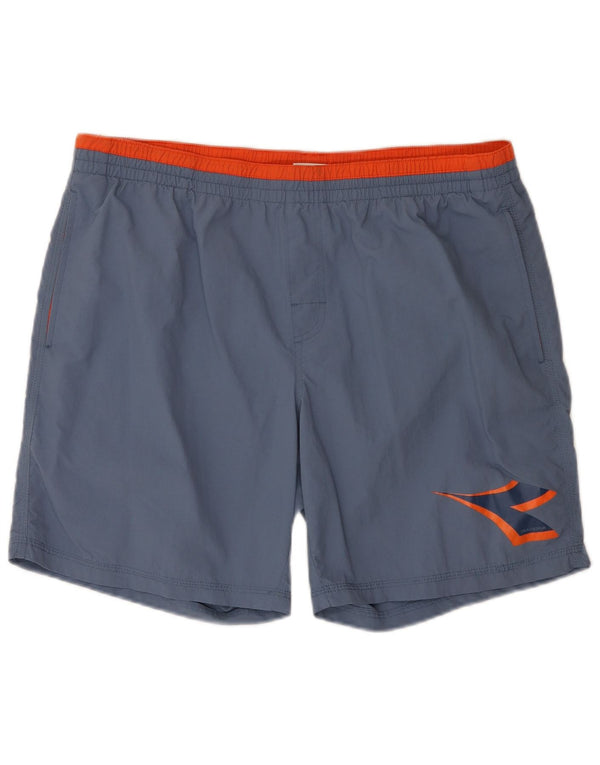 Męskie spodenki kąpielowe Diadora Graphic 2XL Granatowy poliamid z blokami kolorów