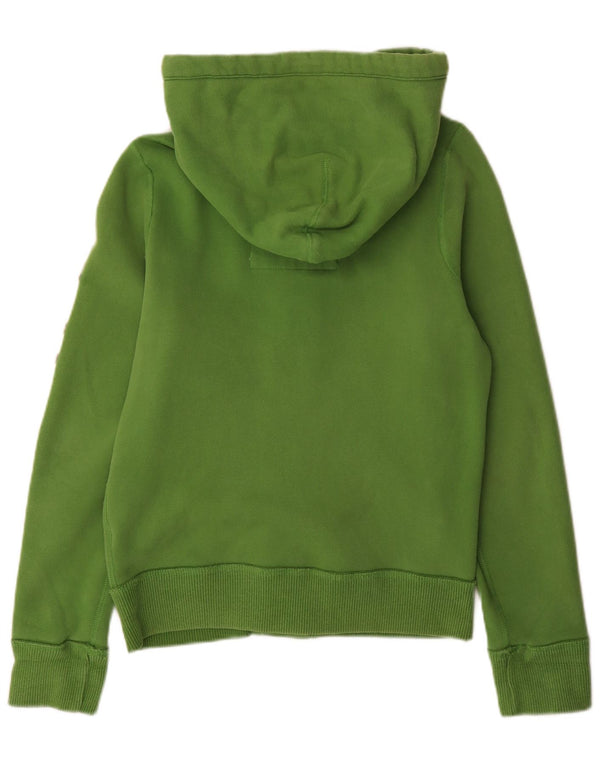 Męska kurtka dresowa z kapturem i grafiką Abercrombie & Fitch, mała, zielona