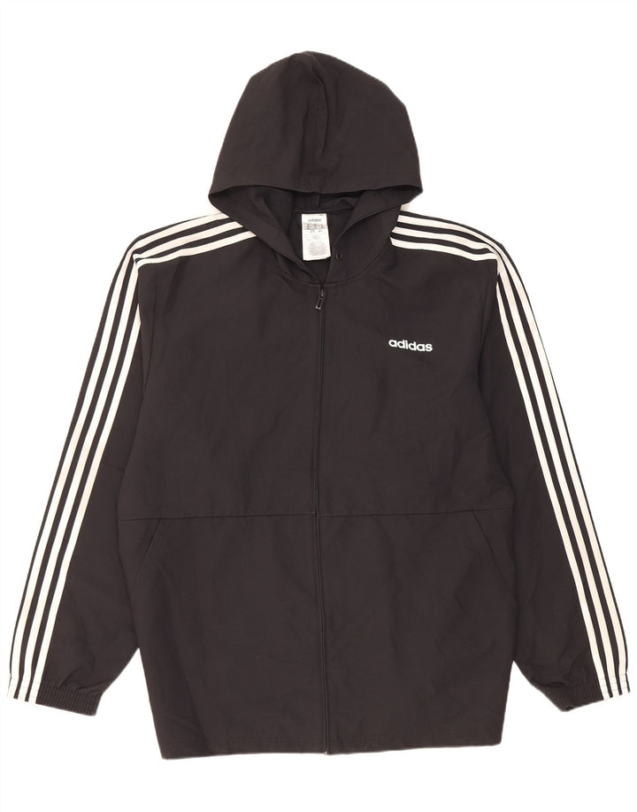 Adidas Męska bluza z kapturem i bluzą dresową XL Czarny poliester