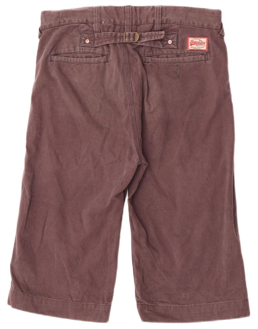 Męskie spodenki Chino Superdry W30 Średniobrązowy, bawełniany