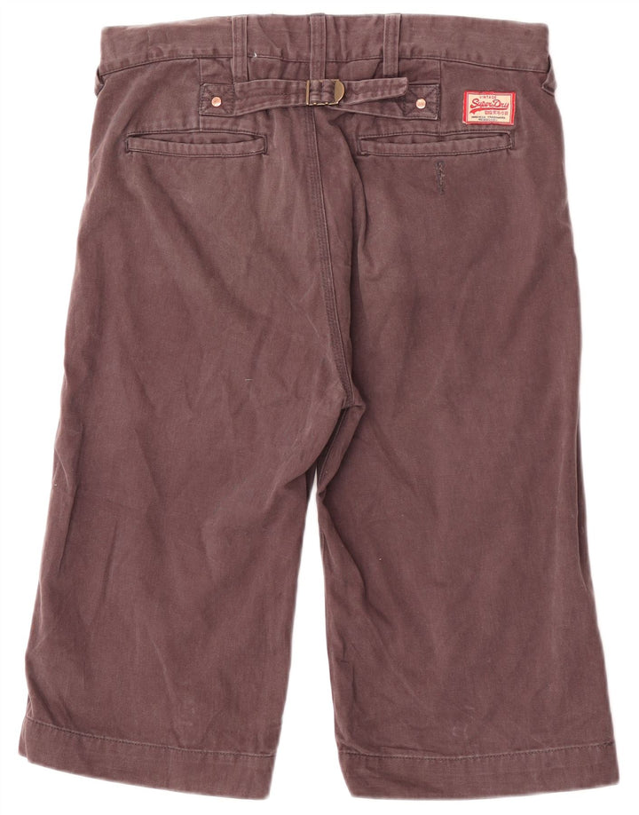 Męskie spodenki Chino Superdry W30 Średniobrązowy, bawełniany