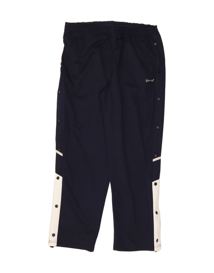 UMBRO Mens Tracksuit Trousers XL  Navy Blue Colourblock Polyester Vintage Umbro and Second-Hand Umbro from Messina Hembry 