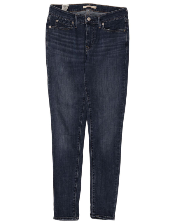 Damskie jeansy LEVI'S 711 Skinny W28 L30 Granatowa bawełna