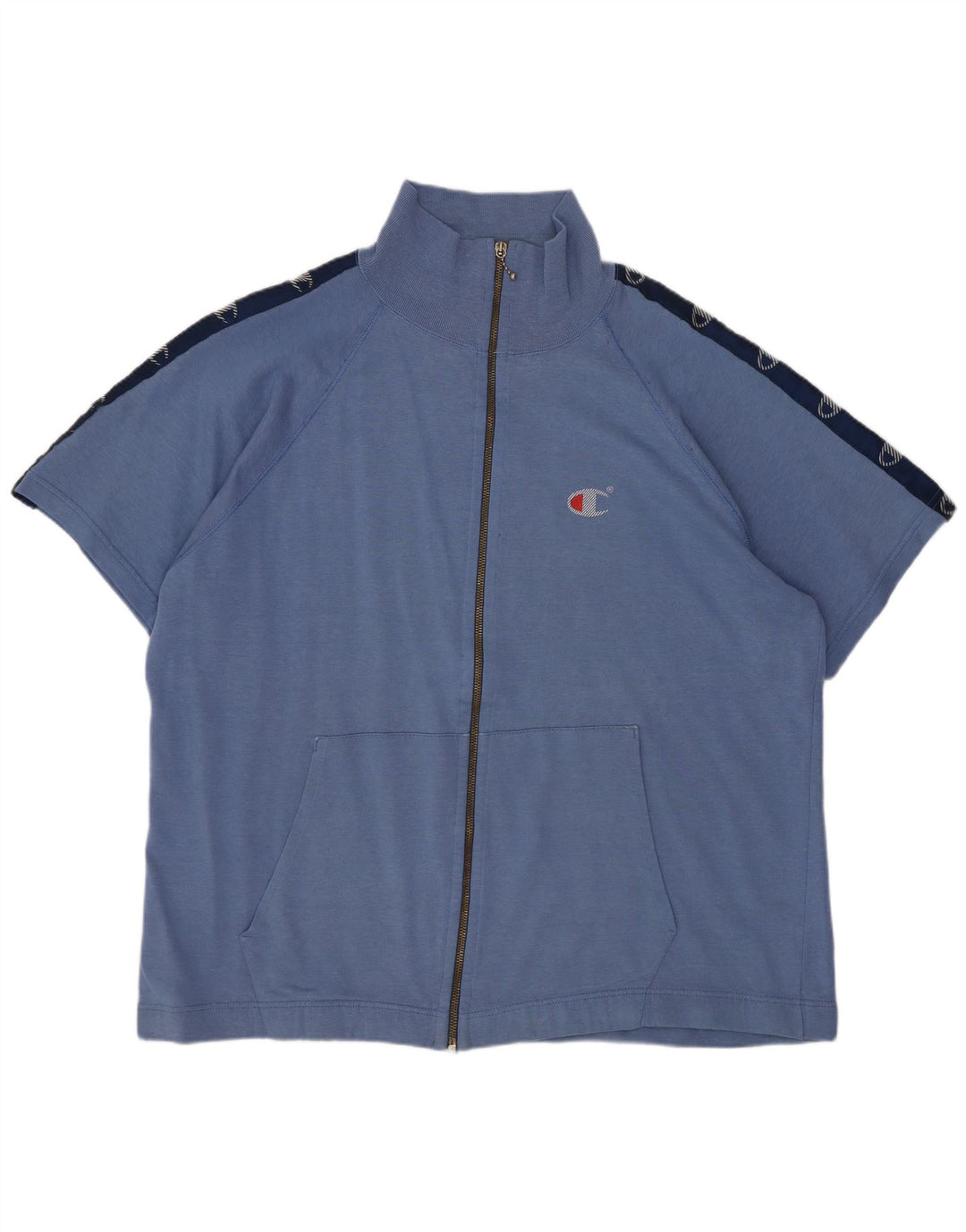 Damska kurtka dresowa Champion Oversized Graphic UK 16, duża niebieska