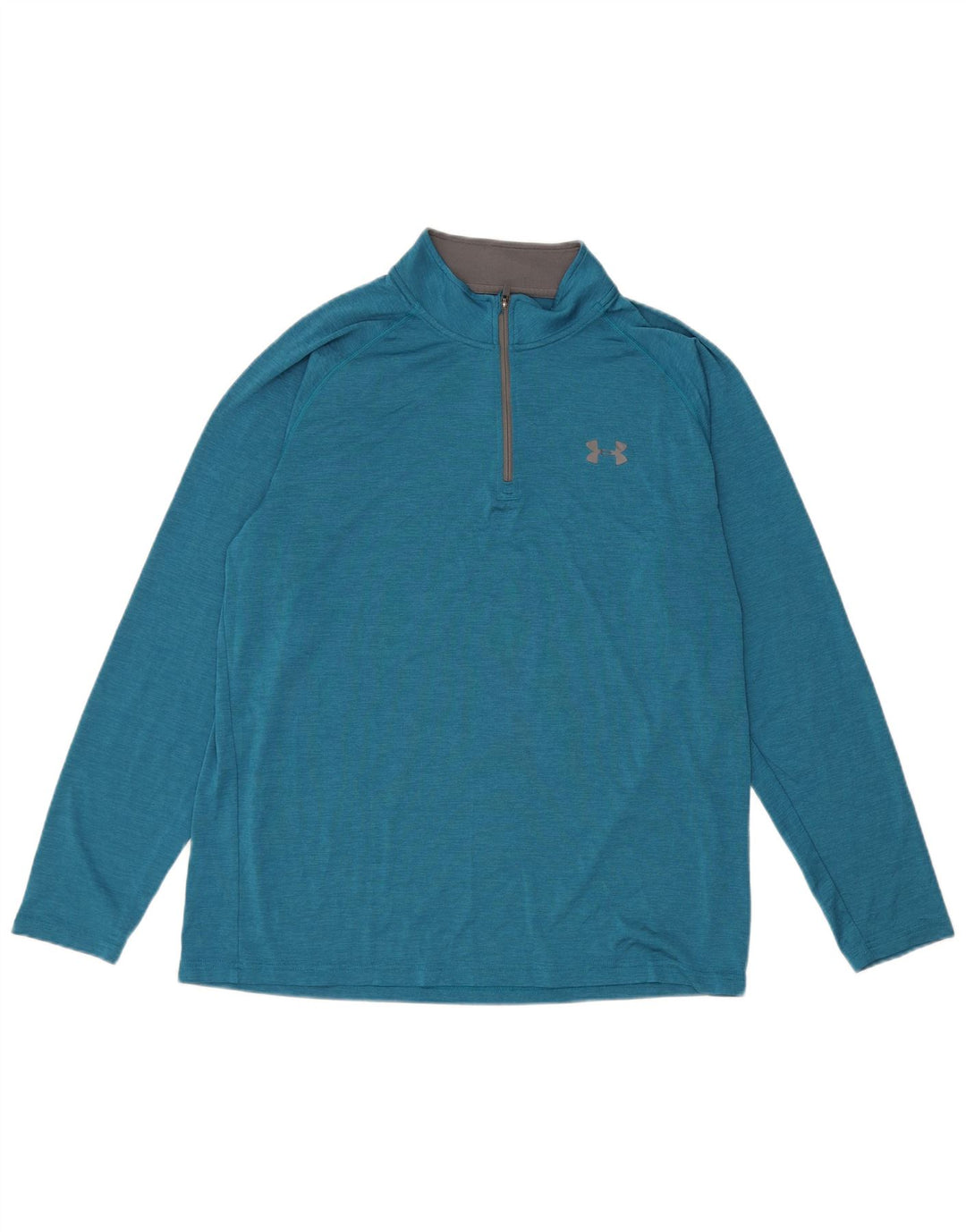 Męski dres Under Armour Heat Gear z zamkiem błyskawicznym, duży, niebieski