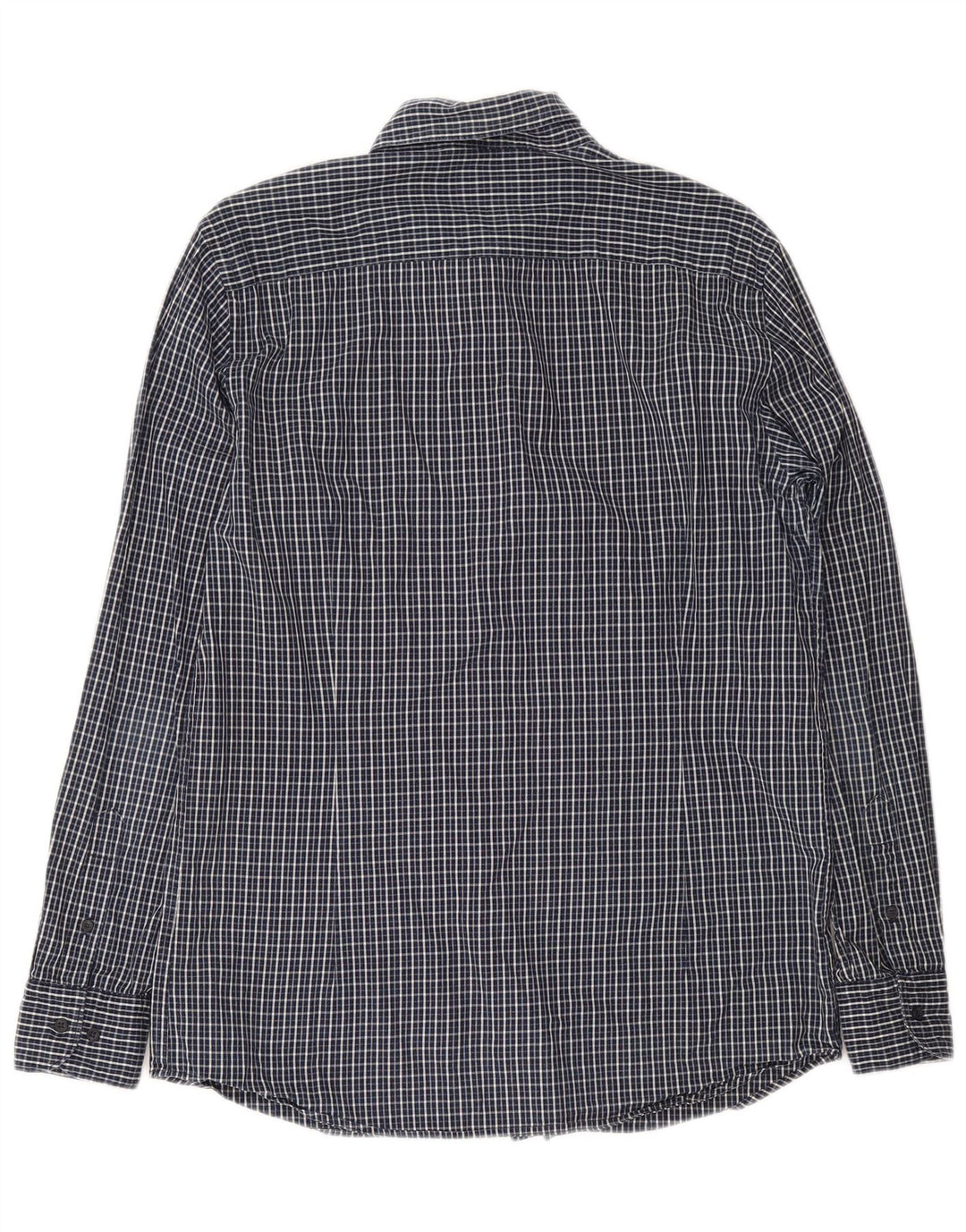 Koszula męska Massimo Dutti, duża, bawełniana w granatową kratę