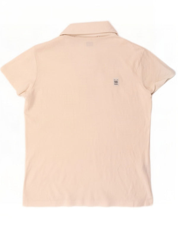 Damska koszulka polo Ralph Lauren UK 14, duża, biała bawełna