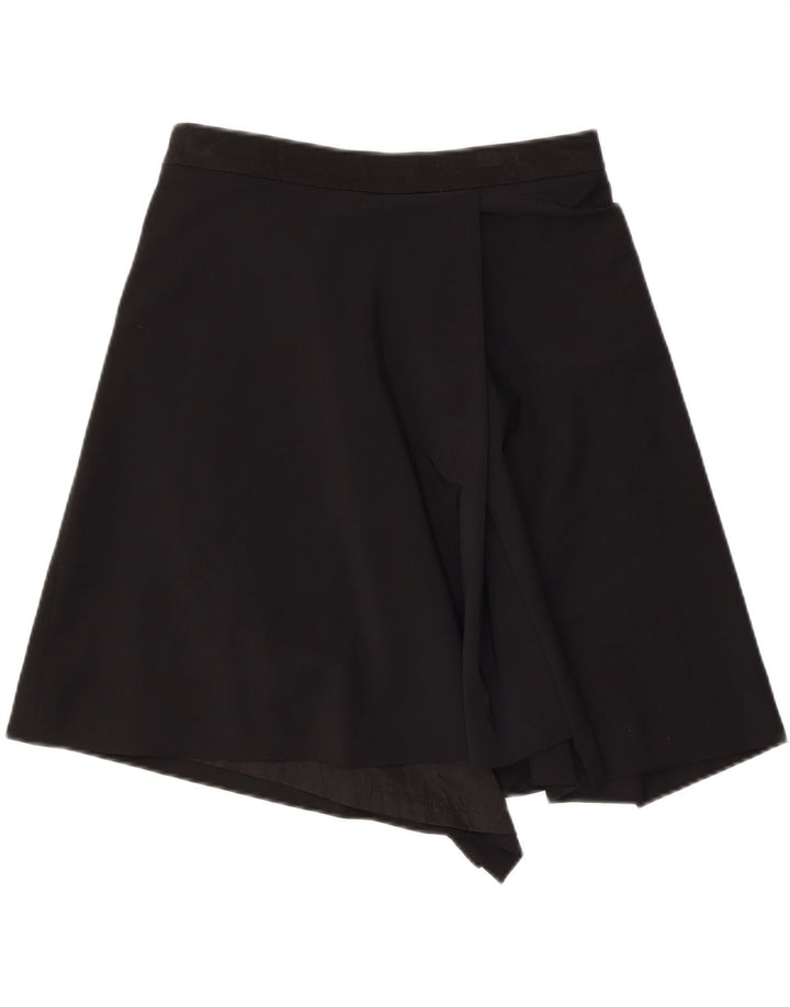 ANGELA MELE Damska spódnica kopertowa IT 44 Medium W30 Czarna wełna