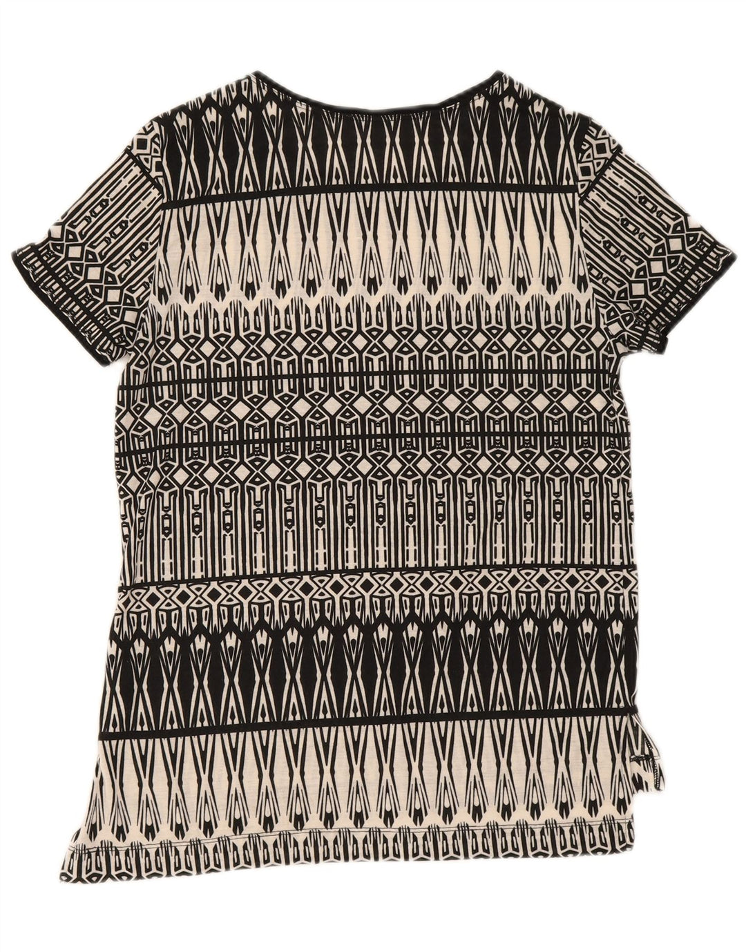 T-shirt damski Oasis Top UK 10, mały, czarny, geometryczny