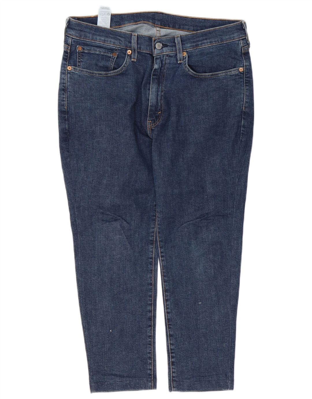 Męskie jeansy Levi's 514 Cropped W34 L24 Granatowa bawełna
