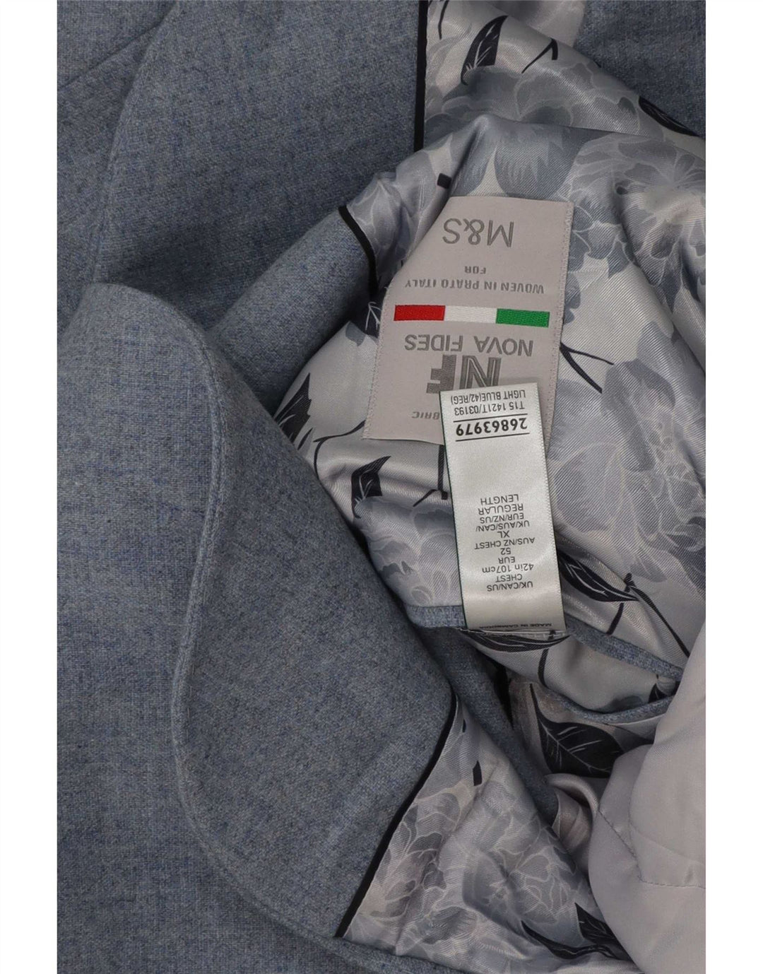 Marks & Spencer Męska marynarka zapinana na 2 guziki UK 42 XL Niebieska wełna