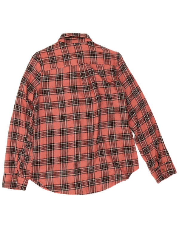 Damska koszula flanelowa Hollister Boyfriend Fit UK 10 w małą różową wiskozę w kratkę